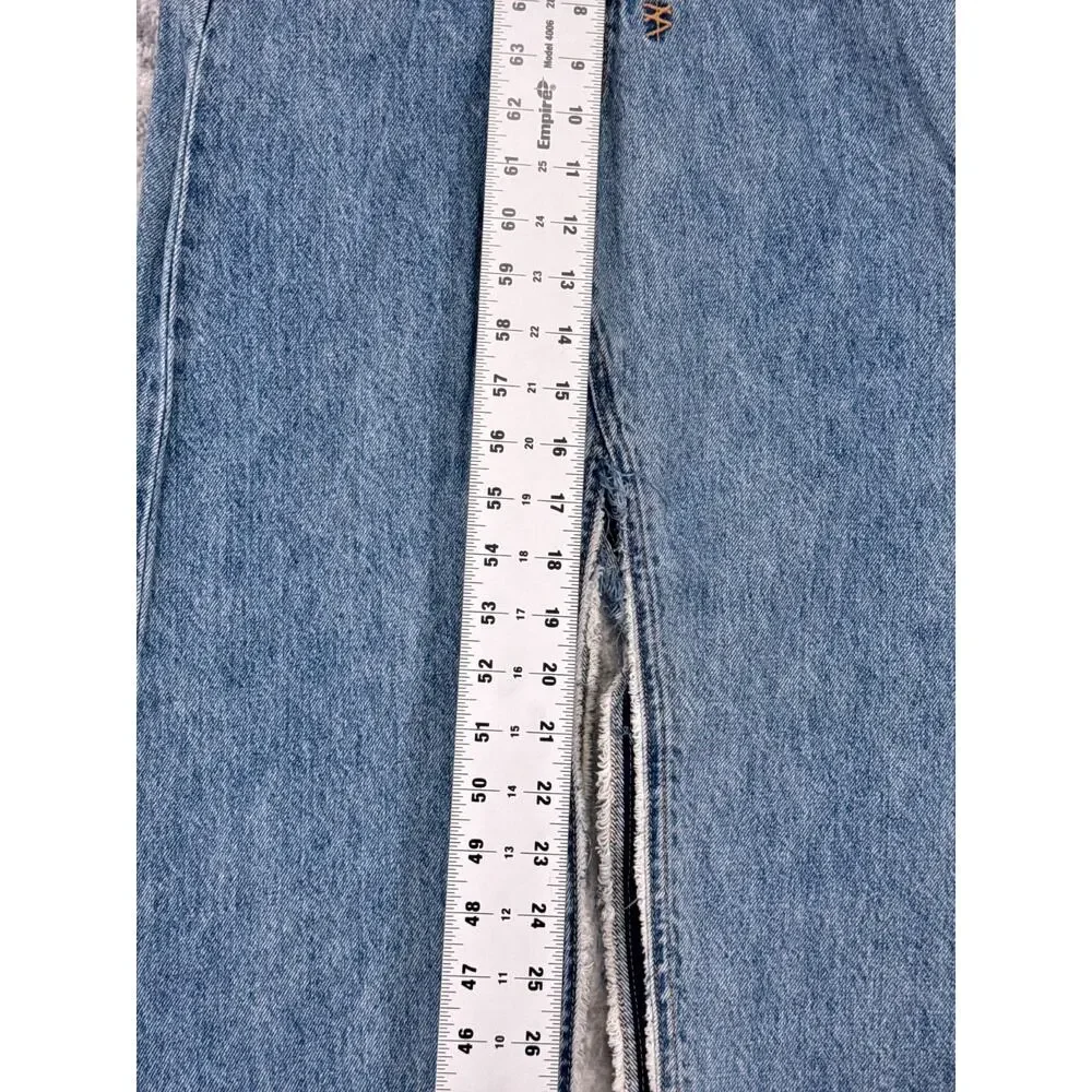 Ksubi Muse Maxi Skirt 24 Womens Blue Denim